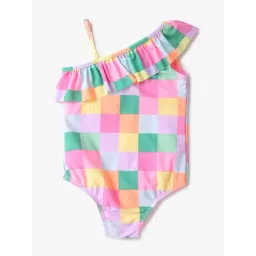 GAP Girls Multi Color Checked Swimsuit-picture-10