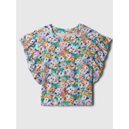 GAP Girls Multi Cotton Floral Top-picture-27