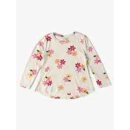 GAP Girls Off White Cotton Floral Top-picture-34