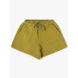 GAP Girls Olive Solid Shorts-picture-20