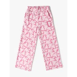 GAP Girls Pink Blended Printed Trackpants-picture-24