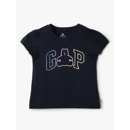GAP Girls Pure Cotton Brand Logo Printed T-shirt-picture-26