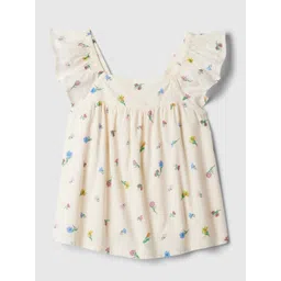 GAP Girls Pure Cotton Floral Printed Empire Top-picture-33