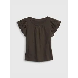 GAP Girls Pure Cotton Round Neck Tops-picture-43