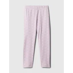 GAP Girls Purple Cotton Printed Leggings-picture-16