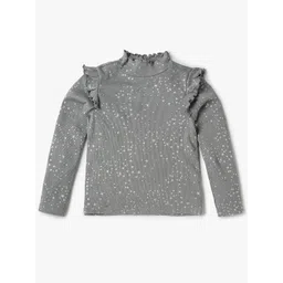 GAP Girls Star Foil Print Ruffles Cotton Top-picture-39