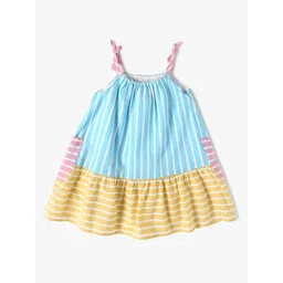 GAP Girls Striped Color-Block Cotton Round Neck Dress-image-35