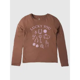 GAP Girls Typography Printed Round Neck Cotton T-shirt-picture-39