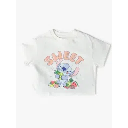 GAP Girls White Cotton Graphic Top-picture-13