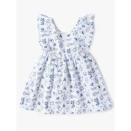 GAP Girls White Cotton Printed Dress-picture-29