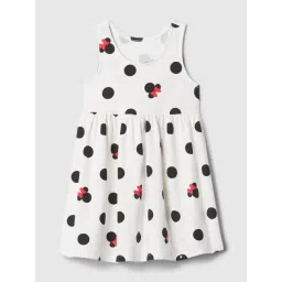 GAP Girls White Cotton Printed Dress-picture-20