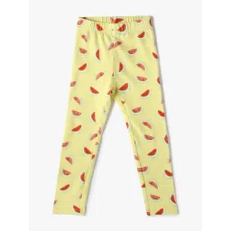 GAP Girls Yellow Cotton Printed Leggings-picture-33