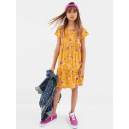 GAP Girls Yellow Floral Dress-picture-20