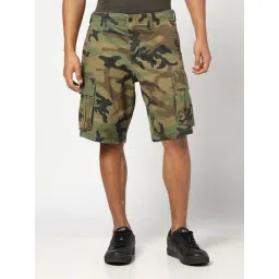 GAP Green Cotton Regular Fit Printed Shorts-picture-28