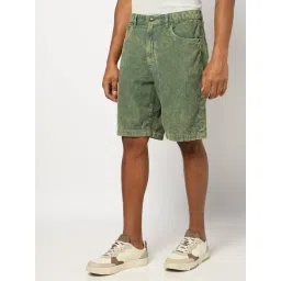 GAP Green Cotton Regular Fit Solid Shorts-picture-24