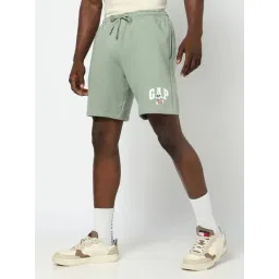 GAP Green Regular Fit Graphic Shorts-picture-46