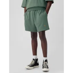 GAP Green Regular Fit Solid Shorts-picture-21