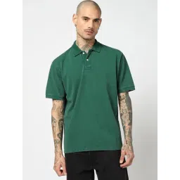 GAP Green Relaxed Fit Solid Polo T-Shirt-picture-24