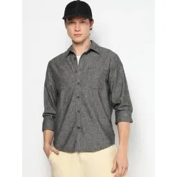 GAP Grey Cotton Slim Fit Self Shirt-picture-28