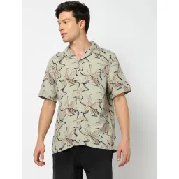 GAP Grey Regular Fit Floral Shirt-picture-45