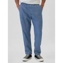 GAP Indigo Relaxed Fit Checked Jeans-picture-12