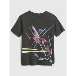 GAP Kids Black Relaxed Cotton Graphic T-Shirt-picture-32