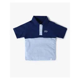 GAP Kids Color Block Polo Collar Relaxed Fit T-shirt-picture-18