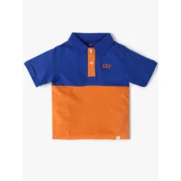 GAP Kids Colourblocked Polo Collar Relaxed Fit T-shirt-picture-16