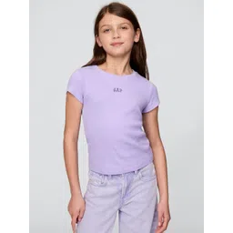GAP Kids Girls Round Neck Pure Cotton T-Shirt-picture-20