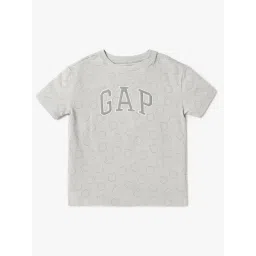 GAP Kids Grey Cotton Printed T-Shirt-picture-29