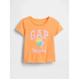 GAP Kids Orange Regular Fit Cotton Graphic Top-picture-35