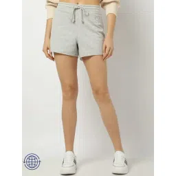 GAP Light Grey Regular Fit Solid Mid Rise Shorts-picture-11