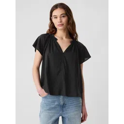 GAP Mandarin Collar Extended Sleeves Top-picture-18