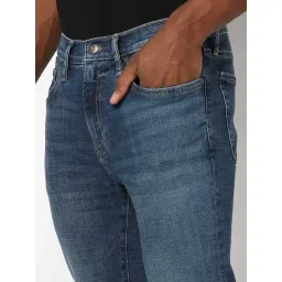 GAP Medium Blue Skinny Fit Solid Jeans image 5