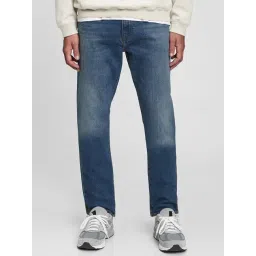 GAP Medium Blue Slim Fit Solid Jeans-picture-29