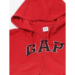 GAP Men Brand Logo Embroidered Hooded Sweatshirt image 3