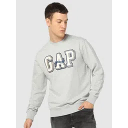 GAP Men Brand Logo Embroidered Round Neck Sweatshirts-picture-10