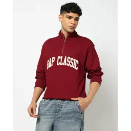 gap Men Logo Textured Half-Zip Sweatshirt-picture-25