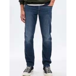 GAP Men Mid-Wash Slim-Fit Mid-Rise Clean Look Light Fade Jeans-picture-24