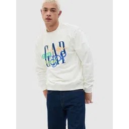 GAP Men Printed Crew Neck Pullover Sweatshirt-picture-38