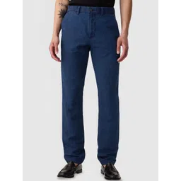 GAP Men Regular Fit Mid-Rise Regular Trousers-picture-19