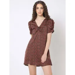 GAP Multi Rayon Floral Short Sleeves Dress-picture-15