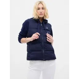 GAP Navy Blue Relaxed Fit Solid Jacket-picture-20