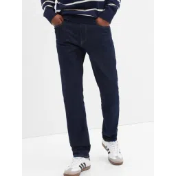 GAP Navy Blue Slim Fit Solid Jeans-picture-14