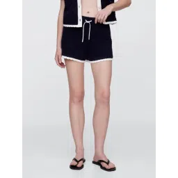 GAP Navy Blue Woven Design Regular Fit Shorts-picture-35