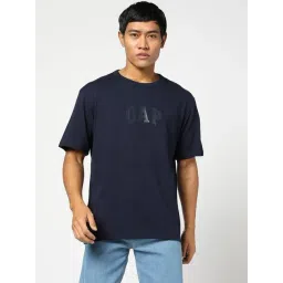 GAP Navy Cotton Regular Fit Printed T-Shirt-picture-17