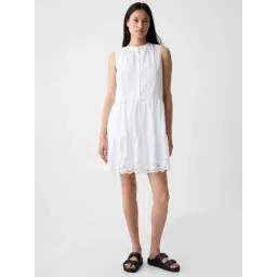 GAP Off White Relaxed Fit Solid Dress-picture-28