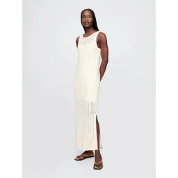 GAP Off White Woven Design Regular Fit Dress-picture-36