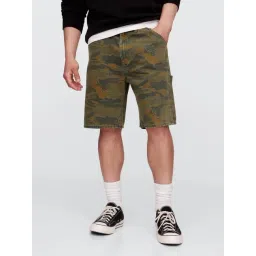 GAP Olive Printed Regular Fit Shorts-picture-27