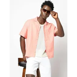 GAP Pink Cotton Regular Fit Solid Shirt-picture-38